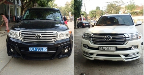 Cần làm rõ thông tin cặp xe Toyota Landcruise không dán tem đăng kiểm