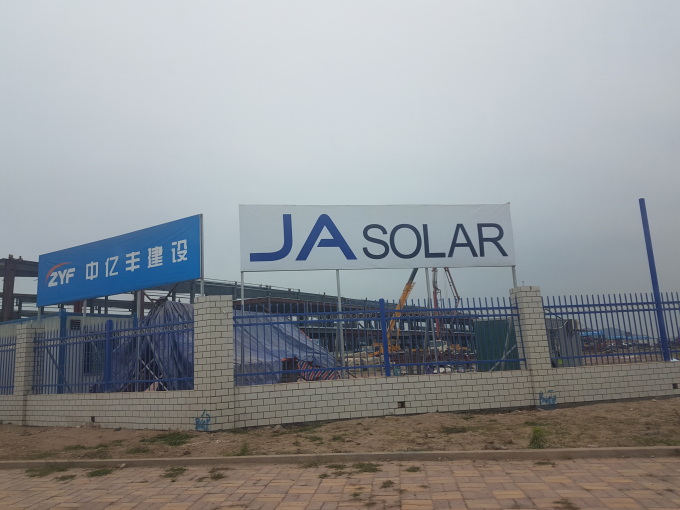 Dự &aacute;n Ja Solar tại khu c&ocirc;ng nghiệp Quang Ch&acirc;u - tỉnh Bắc Giang.