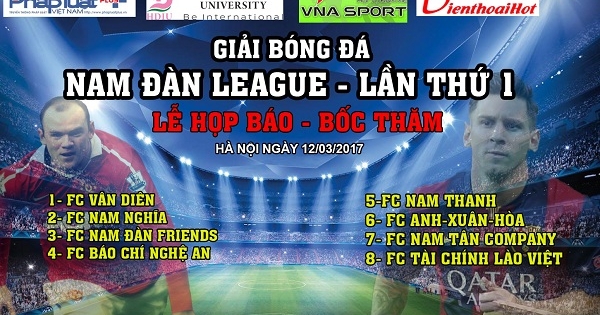 Sắp khai mạc giải bóng đá Nam Đàn League – Season 1