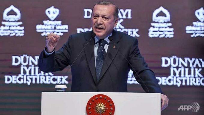 Tổng thống Thổ Nhĩ Kỳ Recep Tayyip Erdogan. (Ảnh: AFP)