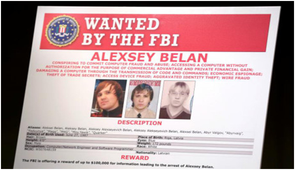 Alexsey Belan, một trong những tin tặc bị FBI truy n&atilde;. (Ảnh: Reuters)