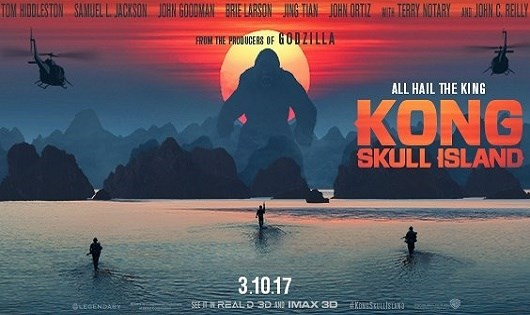 Cảnh sắc Ninh B&igrave;nh tuyệt đẹp xuất hiện trong poster phim &ldquo;Kong: Skull Island&rdquo;.