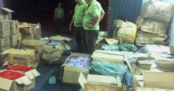 Bình Định:  Bắt giữ xe tải chứa lô hàng khủng không hóa đơn chứng từ