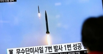 Sau tuyên bố không sợ Mỹ, Triều Tiên tiếp tục phóng tên lửa