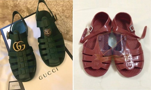 Sandal Gucci giá hơn chục triệu trông giống dép rọ Việt Nam