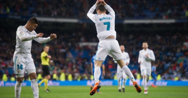 Highlights (Vòng 27 La Liga): Ronaldo ghi bàn thắng thứ 300, Real thắng thuyết phục Getafe