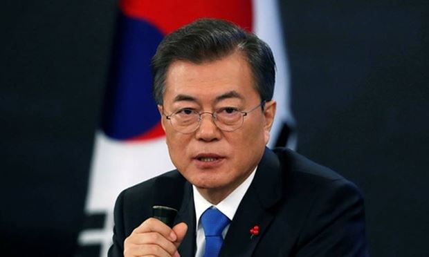 Tổng thống H&agrave;n Quốc Moon Jae-in. Ảnh: Reuters
