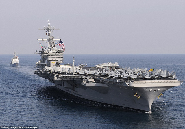 T&agrave;u s&acirc;n bay USS Carl Vinson (Ảnh: Getty)