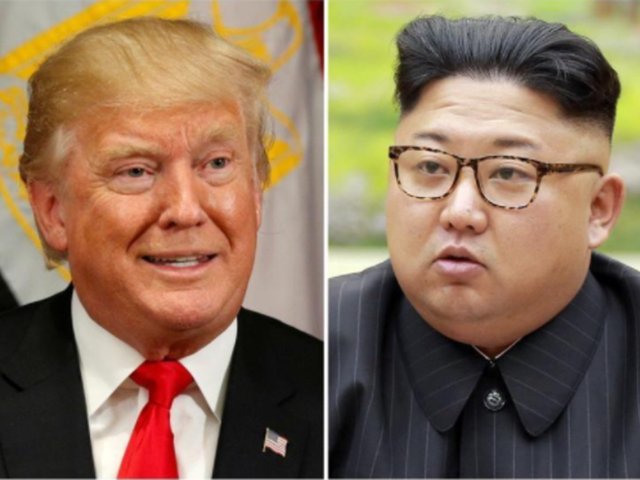 Tổng thống Mỹ Donald Trump (tr&aacute;i) v&agrave; nh&agrave; l&atilde;nh đạo Triều Ti&ecirc;n Kim Jong-un (Ảnh: Getty)