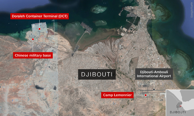 Djibouti c&oacute; vị tr&iacute; chiến lược quan trọng.