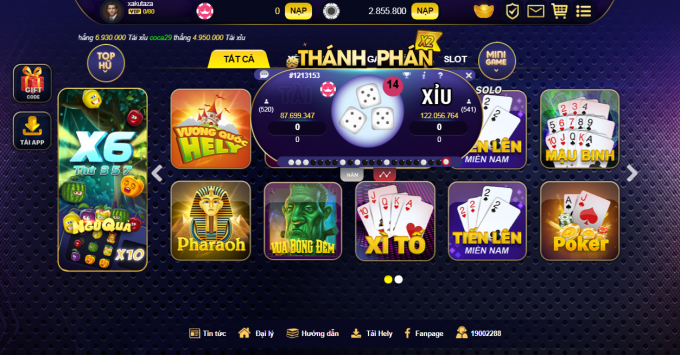 H&igrave;nh ảnh phi&ecirc;n cược trong game T&agrave;i xỉu.