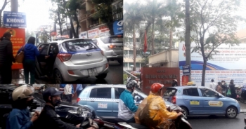 Hà Nội: Báo động tình trạng taxi dừng đón, trả khách trước cổng Bệnh viện Mắt Trung ương