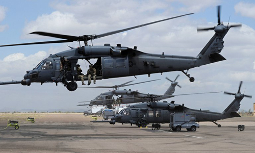 Trực thăng HH-60 Pave Hawk&nbsp; của Mỹ. (Ảnh:NYT)