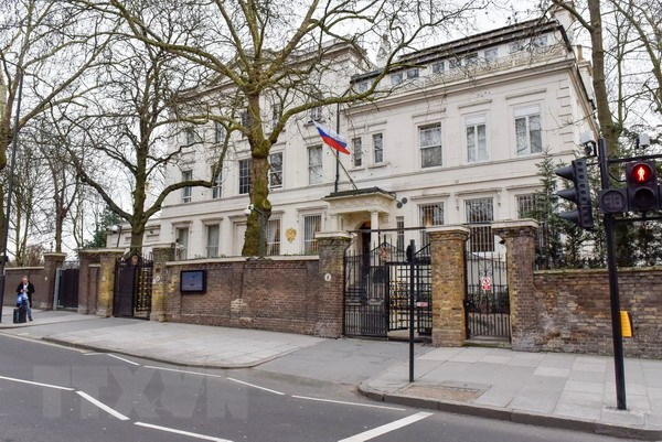 Đại sứ qu&aacute;n Nga tại London, Anh. (Nguồn: THX/TTXVN)