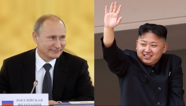 Tổng thống Nga Vladimir Putin v&agrave; nh&agrave; l&atilde;nh đạo Triều Ti&ecirc;n Kim Jong-un.&nbsp;(Ảnh: Getty)