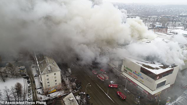 Ch&aacute;y trung t&acirc;m thương mại tại Nga, 37 người thiệt mạng
