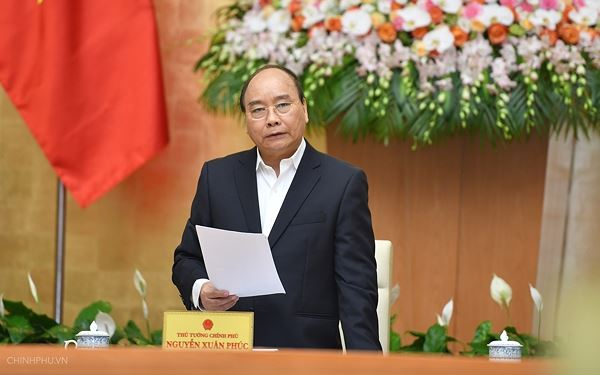 Thủ tướng Nguyễn Xu&acirc;n Ph&uacute;c ph&aacute;t biểu tại phi&ecirc;n họp