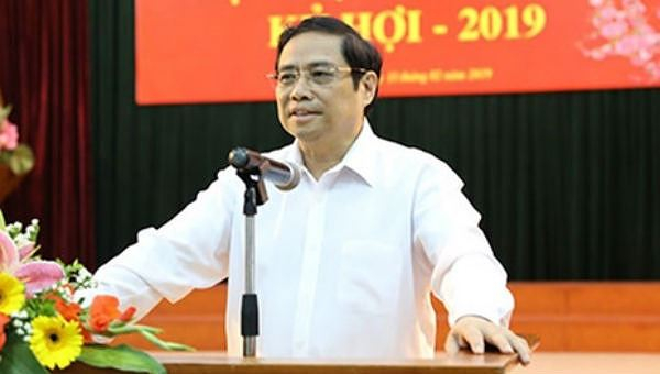Trưởng Ban Tổ chức Trung ương Phạm Minh Ch&iacute;nh