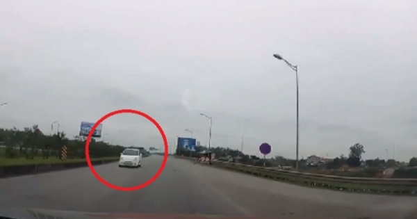 Cục CSGT vào cuộc xác minh, xử lý nghiêm xe ô tô đi ngược chiều trên cao tốc Hà Nội-Thái Nguyên