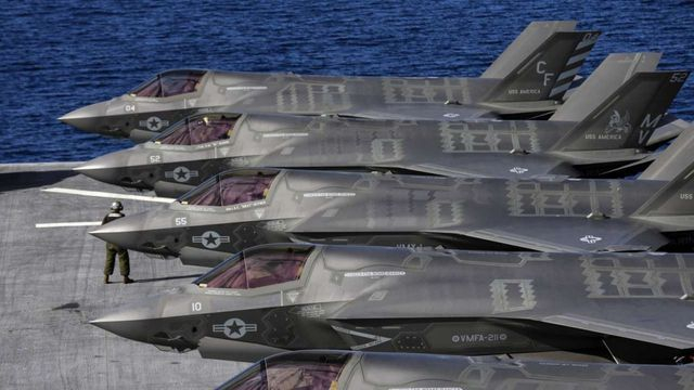 C&aacute;c m&aacute;y bay F-35B Lightning II do tập đo&agrave;n Lockheed Martin sản xuất (Ảnh: Los Angeles Times)