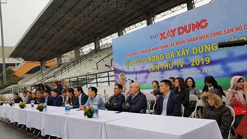 Báo Xây dựng tổ chức giải bóng đá Xây dựng mở rộng lần thứ IV - 2019