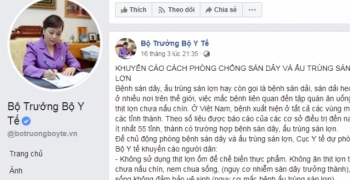 209 trẻ bị nhiễm sán ở Bắc Ninh: Fanpage của Bộ trưởng Bộ Y tế đưa ra khuyến cáo