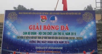 Hậu Lộc (Thanh Hóa): Tổ chức giải bóng đá cán bộ Đoàn, Hội toàn huyện lần thứ III