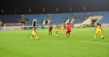 Sân Mỹ Đình vắng khán giả trong ngày U23 Việt Nam thắng U23 Brunei