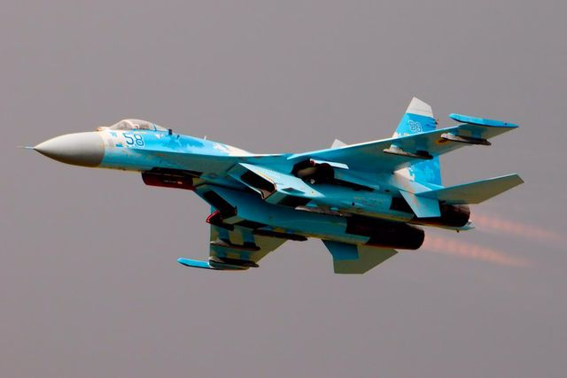 M&aacute;y bay chiến đấu Su-27 của Nga (Ảnh: National Interest)