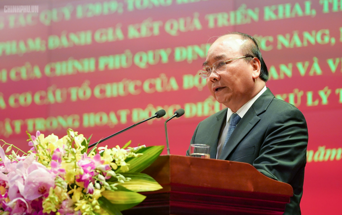 Thủ tướng Nguyễn Xu&acirc;n Ph&uacute;c ph&aacute;t biểu tại Hội nghị - Ảnh: VGP/Quang Hiếu