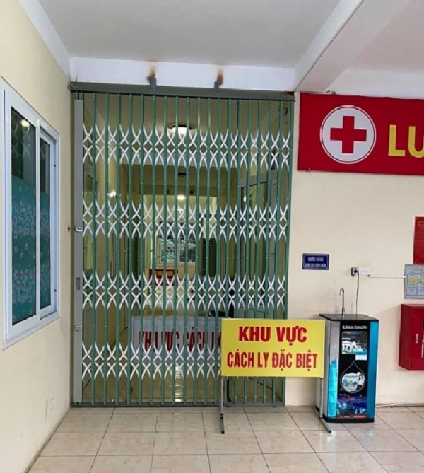 Khu cách ly tại Bệnh viện đa khoa Bỉm Sơn.(Thanh Hóa).