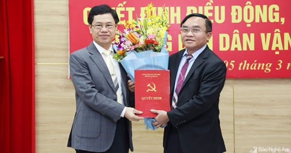 Tân Trưởng ban Dân vận Tỉnh ủy Nghệ An