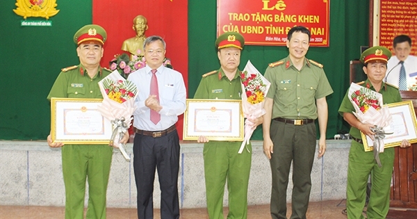 Công an TP Biên Hòa được tỉnh Đồng Nai khen thưởng đột xuất