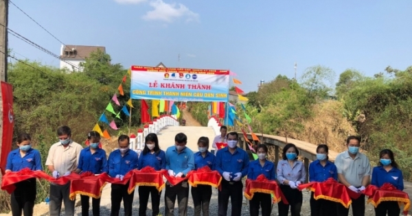 Tỉnh Đoàn Đồng Nai hoàn thành cây cầu dân sinh thứ 2 trong tháng Thanh niên