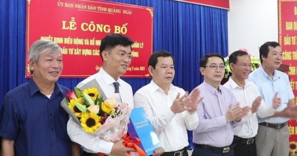 Bổ nhiệm Giám đốc BQL Dự án đầu tư xây dựng các công trình giao thông tỉnh Quảng Ngãi