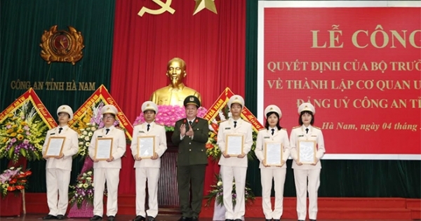 Thành lập Cơ quan UBKT Đảng uỷ Công an tỉnh Hà Nam