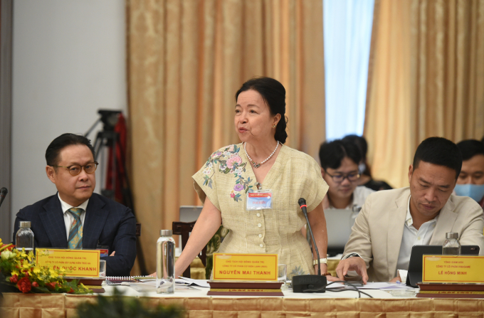 Bà Nguyễn Mai Thanh, Chủ tịch HĐQT Công ty cơ điện REE: Cần nhiều hơn chỉ số hạnh phúc bên cạnh chỉ số kinh tế. Ảnh: VGP/Quang Hiếu
