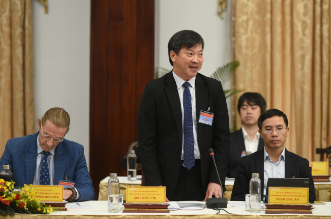Ông Mai Hữu Tín, Chủ tịch Tập đoàn Kỹ nghệ gỗ Trường Thành cho rằng Chính phủ, Thủ tướng Chính phủ đã có những phản ứng kịp thời, phù hợp trước các diễn biến mới của thương mại quốc tế có ảnh hưởng tới Việt Nam. Ảnh: VGP/Quang Hiếu