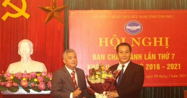 Ông Phạm Hoàng Anh được bầu làm Chủ tịch Liên hiệp hữu nghị tỉnh Vĩnh Phúc