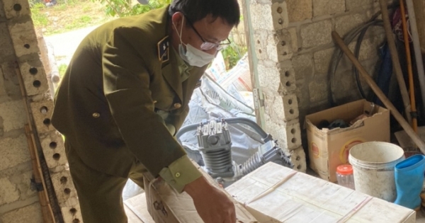 Lai Châu: Thu giữ nhiều công cụ khai thác khoáng sản không rõ nguồn gốc trên địa bàn huyện Tân Uyên