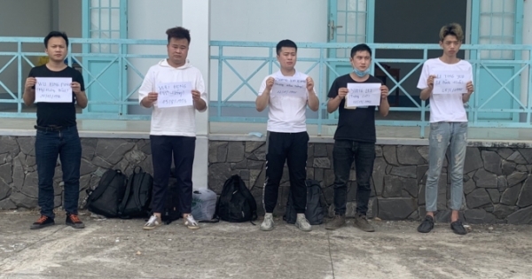 Bắt giữ 5 người Trung Quốc nghi vấn xuất nhập cảnh trái phép