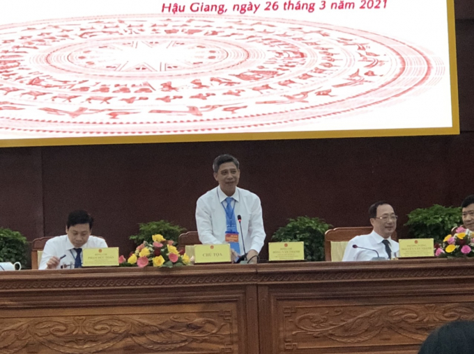 Chủ tịch UNBD tỉnh Hậu Giang Đồng Văn Thanh - Cụm trưởng cụm thi đua Tây Nam bộ.