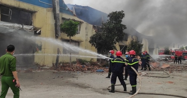Thanh Hóa: Cháy lớn tại Công ty may xuất khẩu IVORY