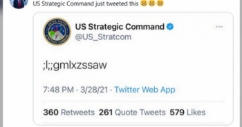 Bộ Tư lệnh Chiến lược Mỹ làm người dùng xôn xao chỉ với 1 dòng tweet
