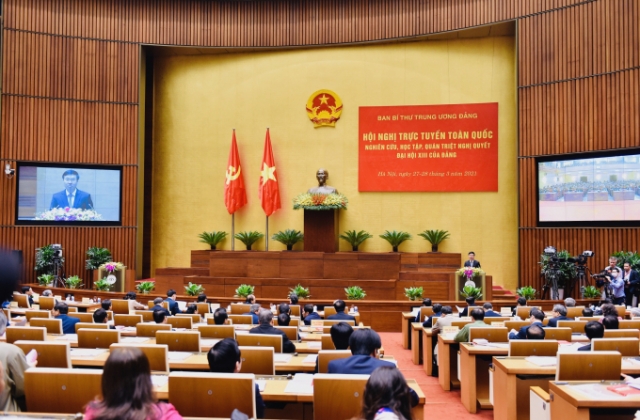 CHÙM ẢNH: Hội nghị quán triệt Nghị quyết Đại hội XIII của Đảng
