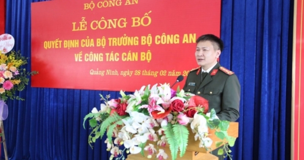 Giám đốc Công an tỉnh Quảng Ninh giữ chức vụ Cục trưởng C03