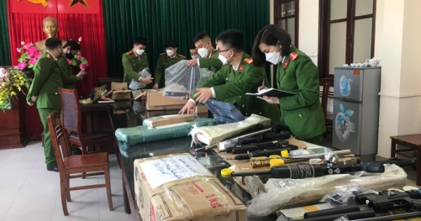 Thái Nguyên: Phát hiện thu giữ hơn 10.000 viên đạn chì, hàng nghìn linh kiện súng hơi khí nén