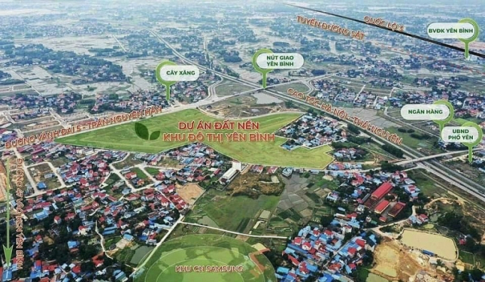 Dự án Khu đô thị Yên Bình (thị xã Phổ Yên, tỉnh Thái Nguyên).