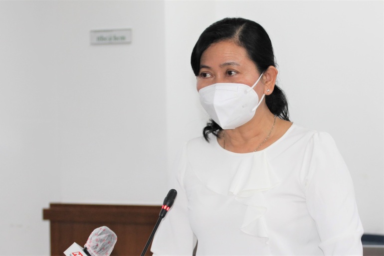 Bà Nguyễn Thị Huỳnh Mai, Chánh Văn phòng Sở Y tế TPHCM (Ảnh: N.H.).