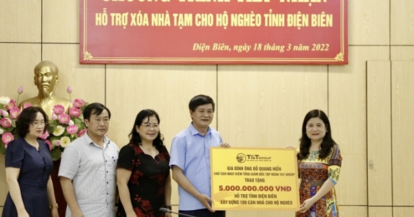 Gia đình và DN của doanh nhân Đỗ Quang Hiển ủng hộ Điện Biên 20 tỷ đồng xây nhà cho hộ nghèo